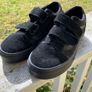 Toddler vans black US kids size 12